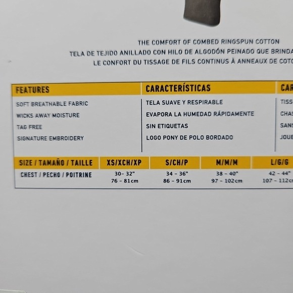 Polo Ralph Lauren Mens Size Small Classic Fit V-Neck 3 Pack‎ T-Shirts New - Picture 5 of 5